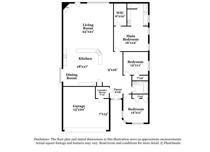 1,900/Mo, 525 Skelton St Royse City, TX 75189 Floor Plan View