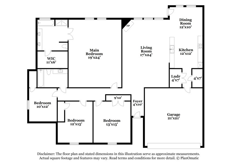 1,855/Mo, 605 Long Prairie Dr Royse City, TX 75189 Floor Plan View