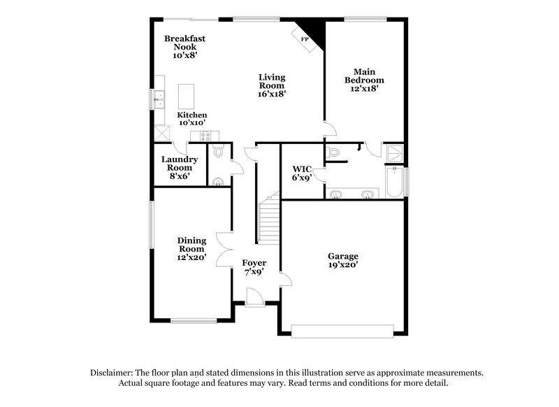 3,055/Mo, 3608 Pendery Ln Fort Worth, TX 76244 Floor Plan View