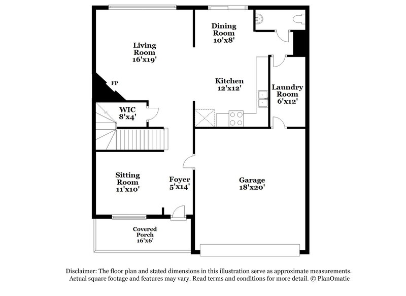 2,135/Mo, 2200 Southway Denton, TX 76207 Floorplan View