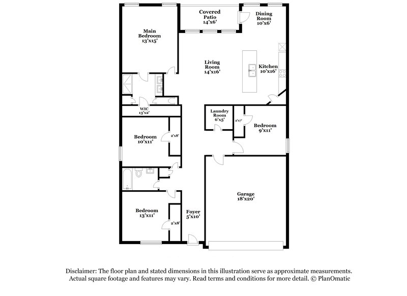 2,220/Mo, 1202 Daffodil Street Princeton, TX 75407 Floor Plan View