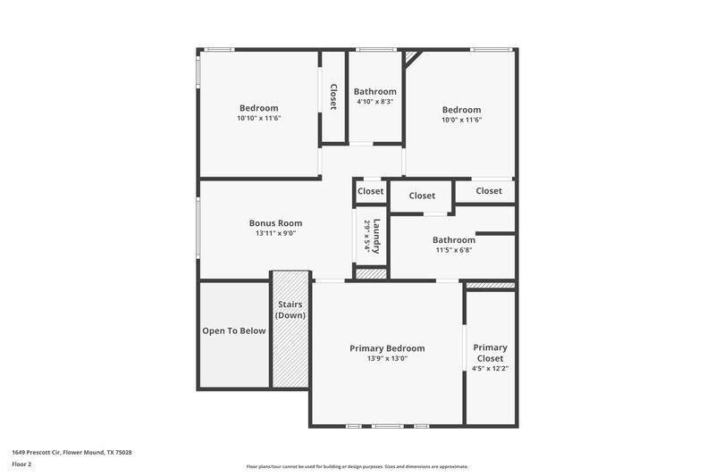 2,655/Mo, 1649 Prescott Cir Flower Mound, TX 75028 Floor Plan View 2