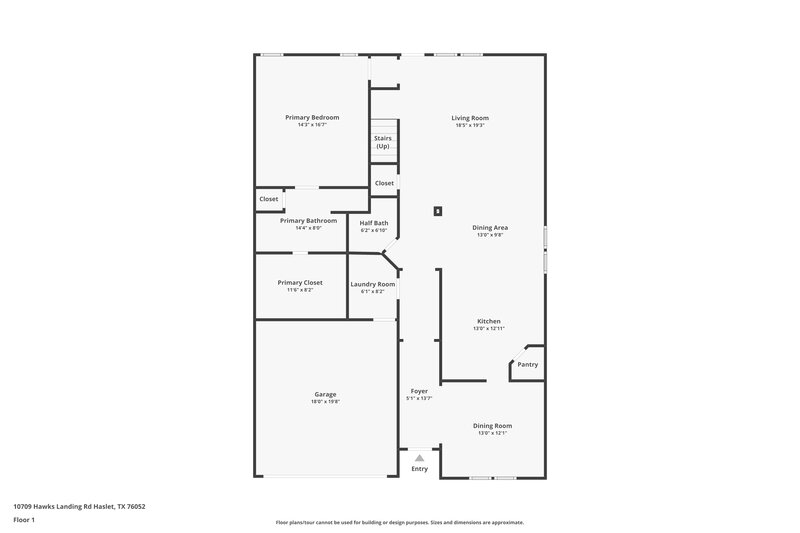 2,470/Mo, 10709 Hawks Landing Rd Haslet, TX 76052 Floor Plan View