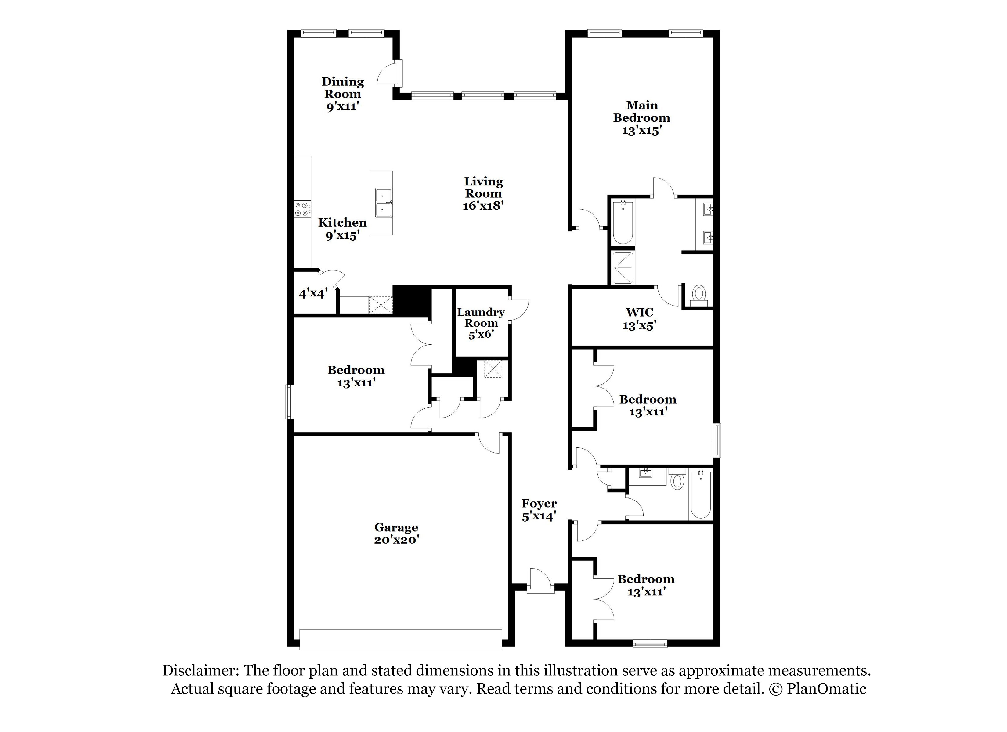 2,250/Mo, 14425 Jaycee Ln Haslet, TX 76052 Floorplan View