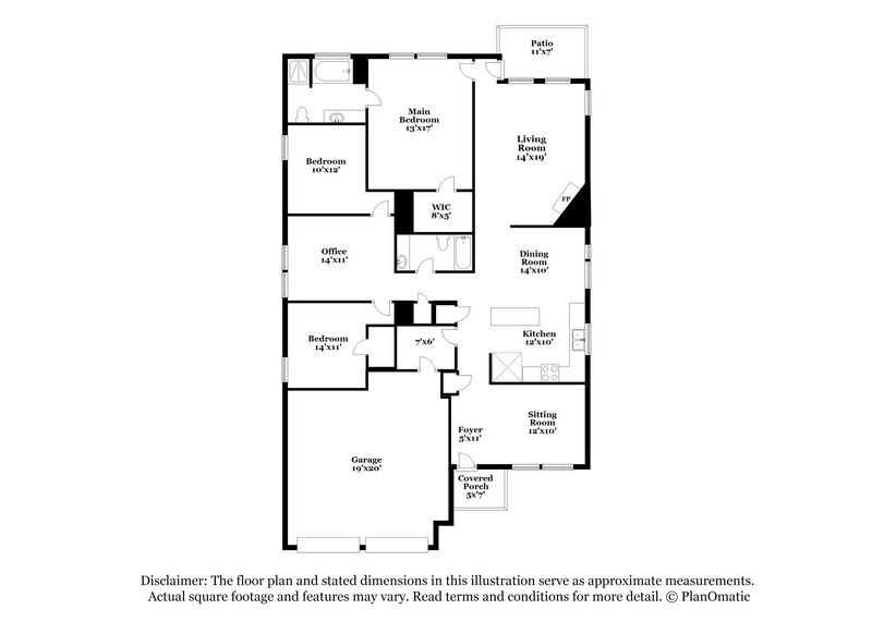 2,030/Mo, 1134 Partridge Dr Aubrey, TX 76227 Floorplan View