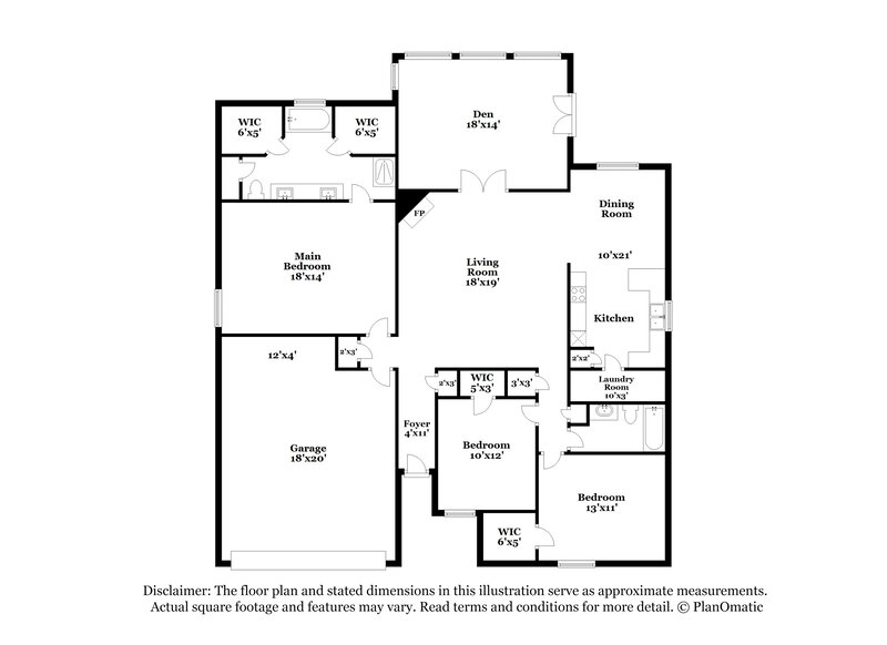 2,390/Mo, 5021 Flat Creek Dr Fort Worth, TX 76179 Floor Plan View