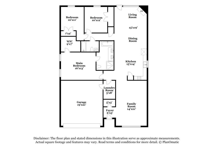 1,880/Mo, 10913 Deauville Cir S Fort Worth, TX 76108 Floor Plan View