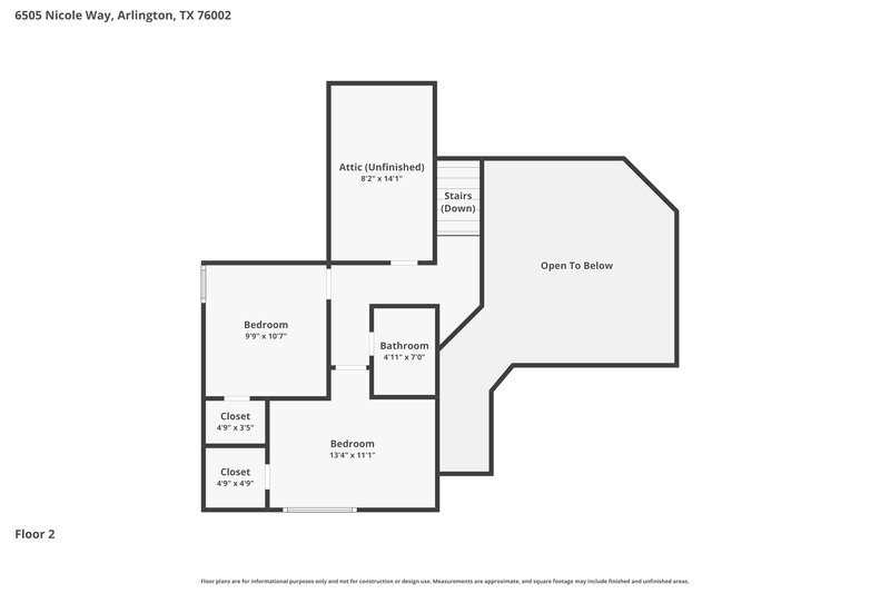 2,530/Mo, 6505 Nicole Way Arlington, TX 76002 Floor Plan View
