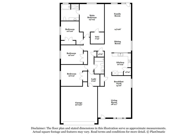 2,580/Mo, 16301 Severn Ln Justin, TX 76247 Floor Plan View