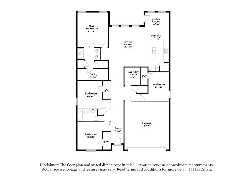 1,965/Mo, 1114 Daffodil Street Princeton, TX 75407 Floor Plan View