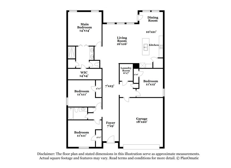 2,285/Mo, 1102 Daffodil Street Princeton, TX 75407 Floor Plan View