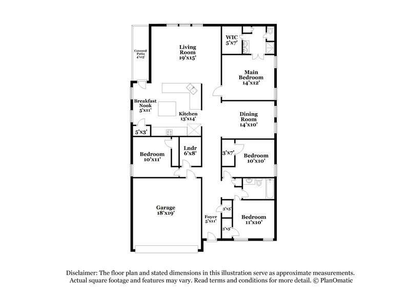 2,180/Mo, 1100 Daffodil Street Princeton, TX 75407 Floorplan View
