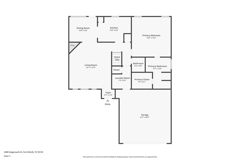 2,410/Mo, 2400 Stagecoach St Fort Worth, TX 76133 Floor Plan View