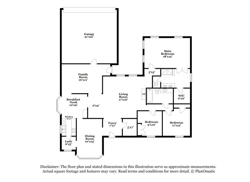 2,145/Mo, 7026 Lo Chalmers Ln Garland, TX 75043 Floorplan View