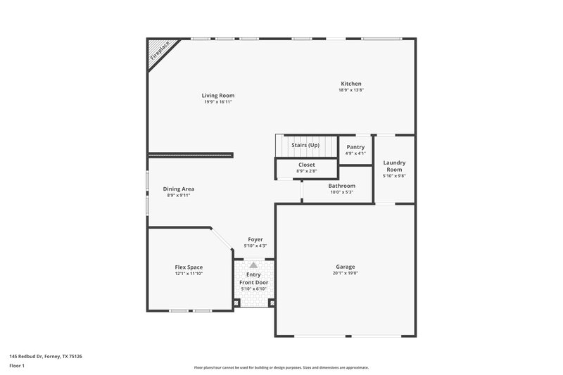 2,035/Mo, 145 Redbud Dr Forney, TX 75126 Floor Plan View