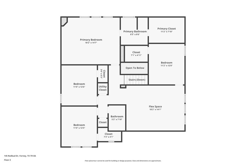 2,035/Mo, 145 Redbud Dr Forney, TX 75126 Floor Plan View 2