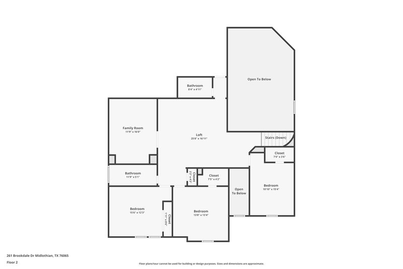 3,680/Mo, 261 Brookdale Dr Midlothian, TX 76065 Floor Plan View 2