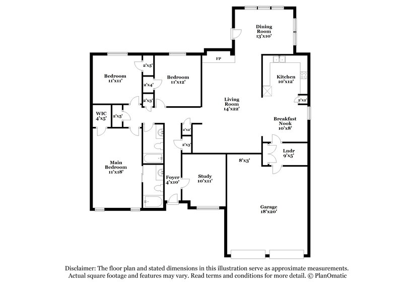 2,445/Mo, 2715 Hilldale Blvd Arlington, TX 76016 Floor Plan View