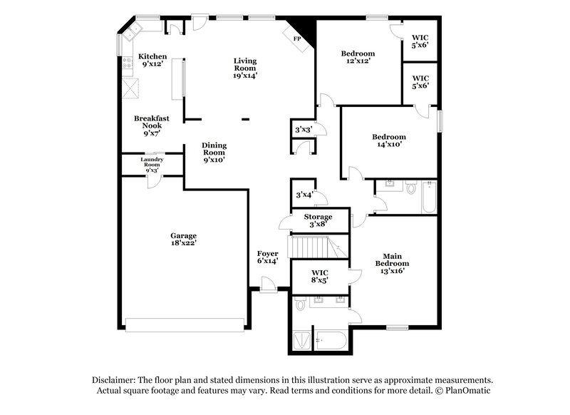 2,980/Mo, 6725 White Tail Ln Arlington, TX 76002 Floor Plan View