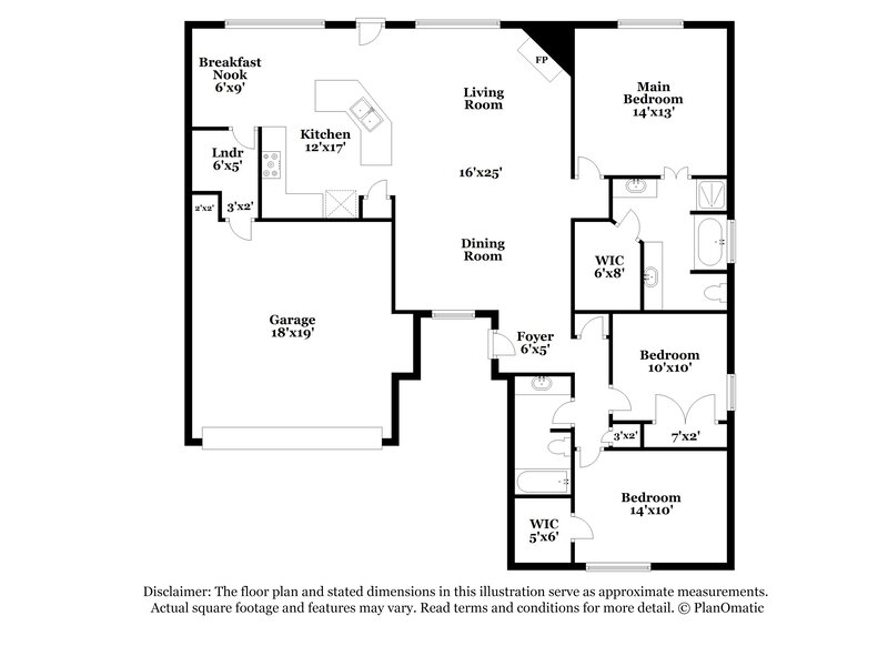3,310/Mo, 7300 Fossil Garden Dr Arlington, TX 76002 Floor Plan View