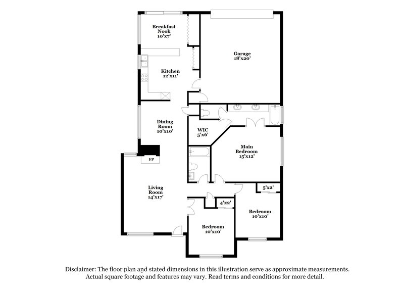 2,325/Mo, 10205 Concord Dr Frisco, TX 75035 Floor Plan View