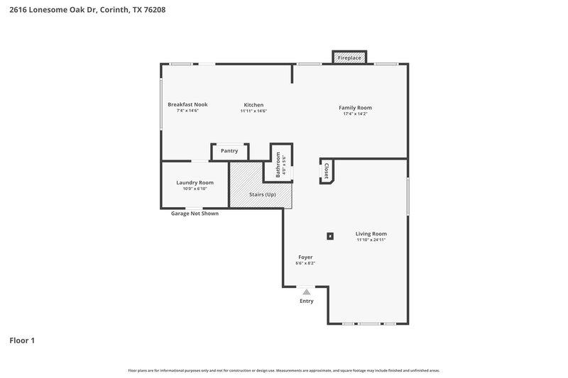 2,375/Mo, 2616 Lonesome Oak Dr Corinth, TX 76208 Floor Plan View