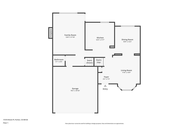 2,885/Mo, 17210 Niwot Pl Parker, CO 80134 Floorplan View