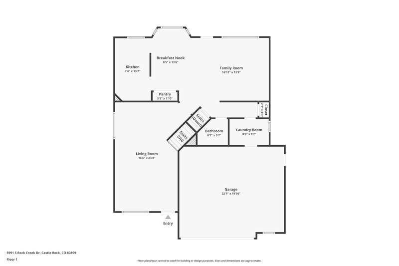 2,940/Mo, 5991 S Rock Creek Dr Castle Rock, CO 80109 Floor Plan View 2