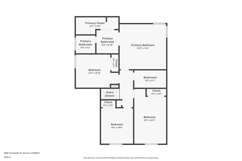 3,100/Mo, 5055 S Evanston St Aurora, CO 80015 Floorplan View 2