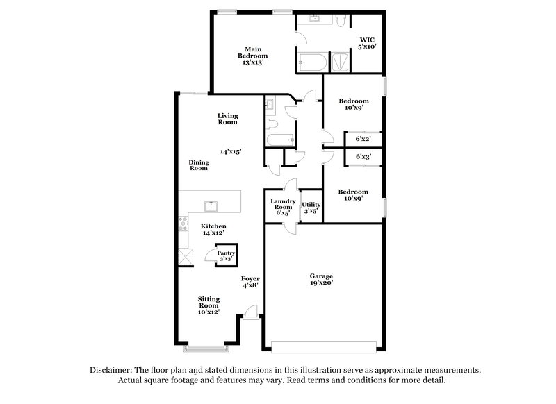 2,710/Mo, 9462 Truckee Ct Commerce City, CO 80022 Floorplan View