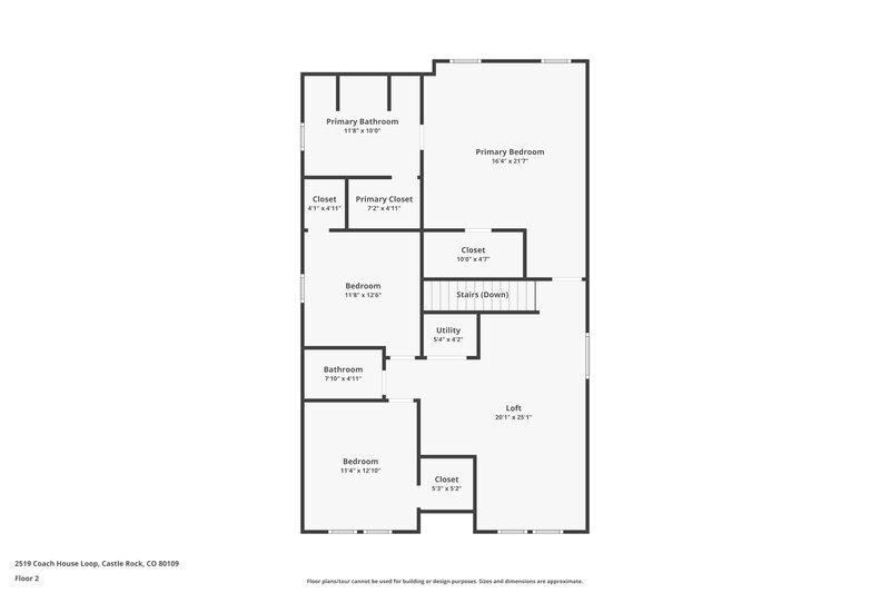 2,520/Mo, 2519 Coach House Loop Castle Rock, CO 80109 Floor Plan View