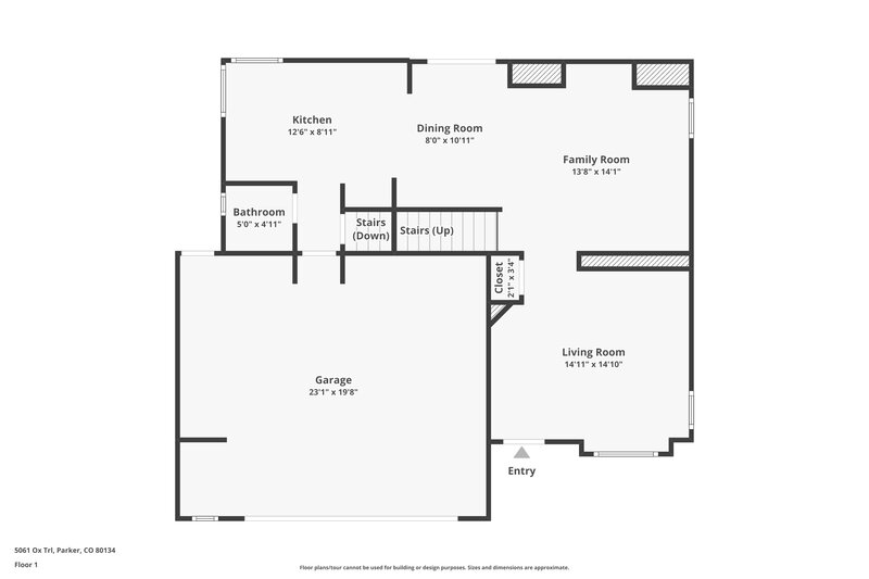 3,100/Mo, 5061 Ox Trl Parker, CO 80134 Floor Plan View