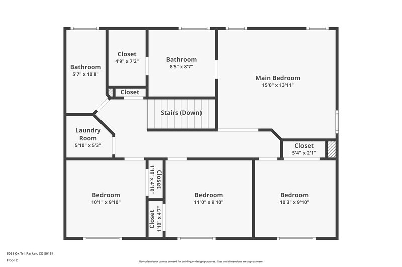 3,100/Mo, 5061 Ox Trl Parker, CO 80134 Floor Plan View 2