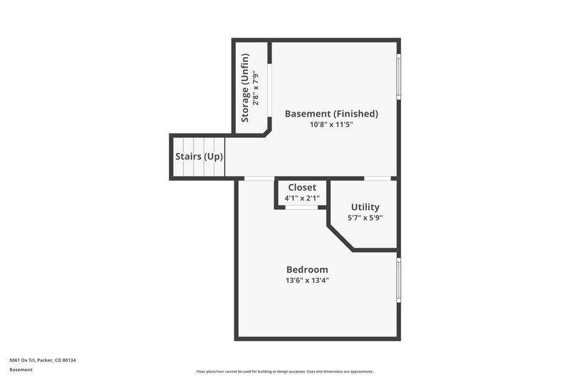 3,100/Mo, 5061 Ox Trl Parker, CO 80134 Floor Plan View 3