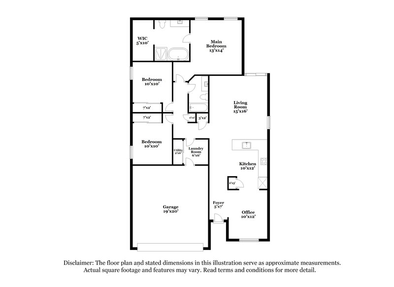2,595/Mo, 17984 E 94th Dr Commerce City, CO 80022 Floor Plan View