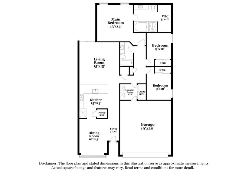 2,695/Mo, 9496 Yampa Ct Commerce City, CO 80022 Floorplan View