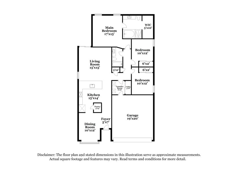 3,105/Mo, 9466 Yampa Ct Commerce City, CO 80022 Floor Plan View