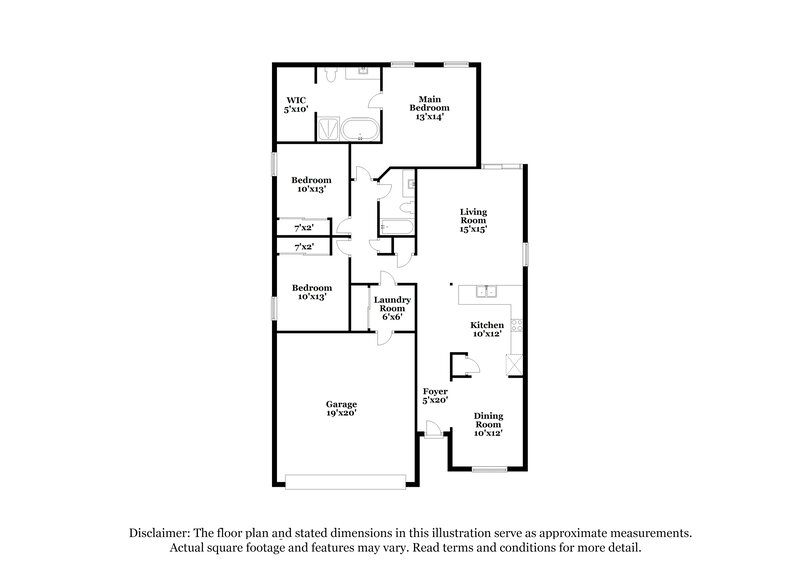 3,940/Mo, 9443 Yampa Ct Commerce City, CO 80022 Floor Plan View