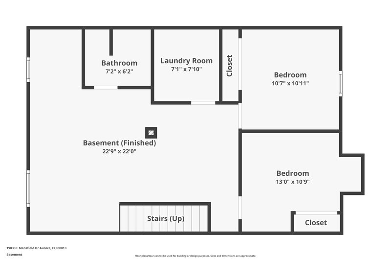 2,515/Mo, 19033 E Mansfield Dr Aurora, CO 80013 Floor Plan View 2