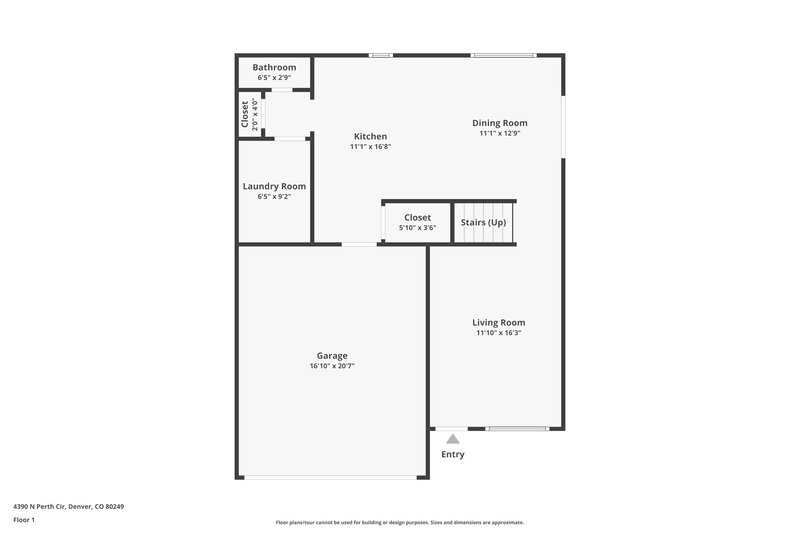 4,090/Mo, 4390 Perth Cir Denver, CO 80249 Floorplan View