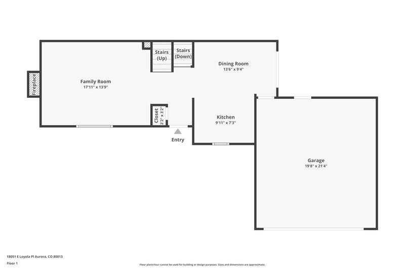 2,660/Mo, 18051 E Loyola Pl Aurora, CO 80013 Floor Plan View 2
