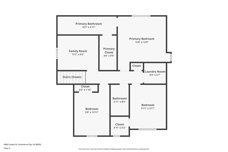 2,895/Mo, 9484 Yampa St Commerce City, CO 80022 Floor Plan View 2