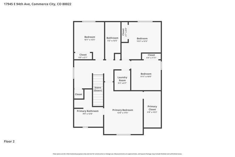3,070/Mo, 17945 E 94th Ave Commerce City, CO 80022 Floorplan View