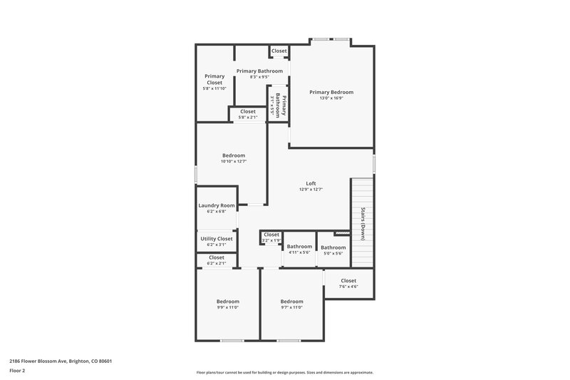 2,685/Mo, 2186 Flower Blossom Ave Brighton, CO 80601 Floor Plan View 2