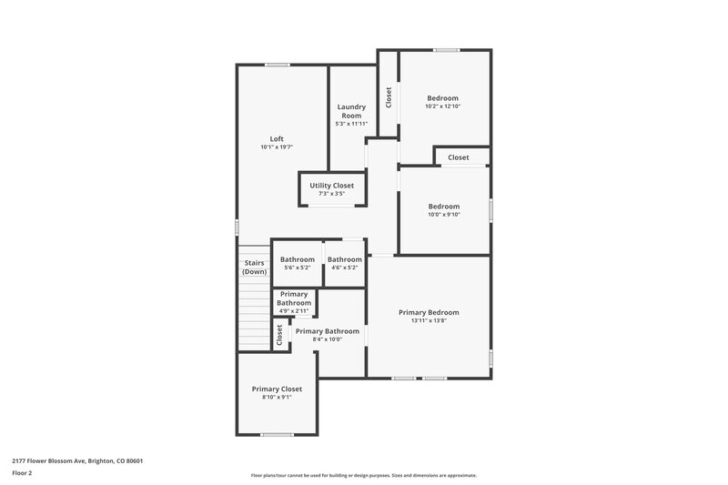 2,420/Mo, 2177 Flower Blossom Ave Brighton, CO 80601 Floor Plan View 2