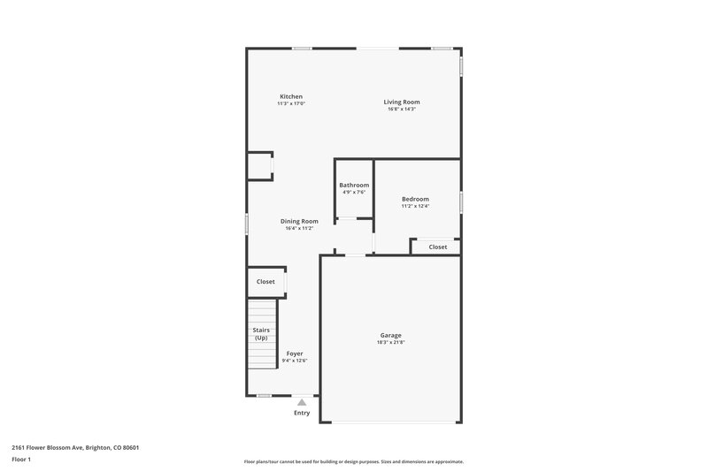 2,765/Mo, 2161 Flower Blossom Ave Brighton, CO 80601 Floor Plan View