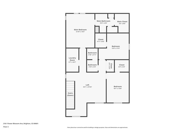 2,765/Mo, 2161 Flower Blossom Ave Brighton, CO 80601 Floor Plan View 2