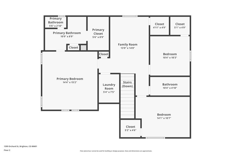 2,645/Mo, 1399 Orchard St Brighton, CO 80601 Floor Plan View 2