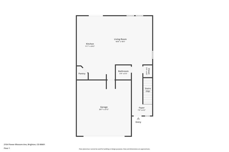 2,570/Mo, 2154 Flower Blossom Ave Brighton, CO 80601 Floor Plan View