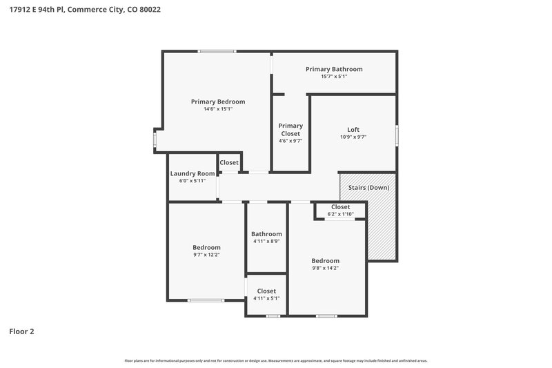 3,022/Mo, 17912 E 94th Pl Commerce City, CO 80022 Floorplan View 2
